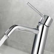 Bathroom Faucet Chrome Single Hole, Single Handle Bathroom Faucets for Sink with Pop Up Drain Assembly and 6 inch Deck Plate